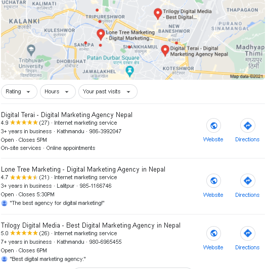 Google Business Map Description